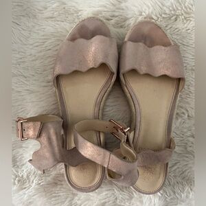 Vince Camuto Rose Gold Sandals